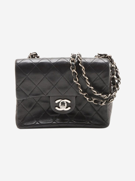 Black vintage 1996 mini lambskin Classic Single Flap bag product image