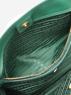 Green Saffiano Lux Galleria 2way bag Shoulder bags Prada 