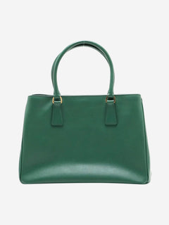 Green Saffiano Lux Galleria 2way bag