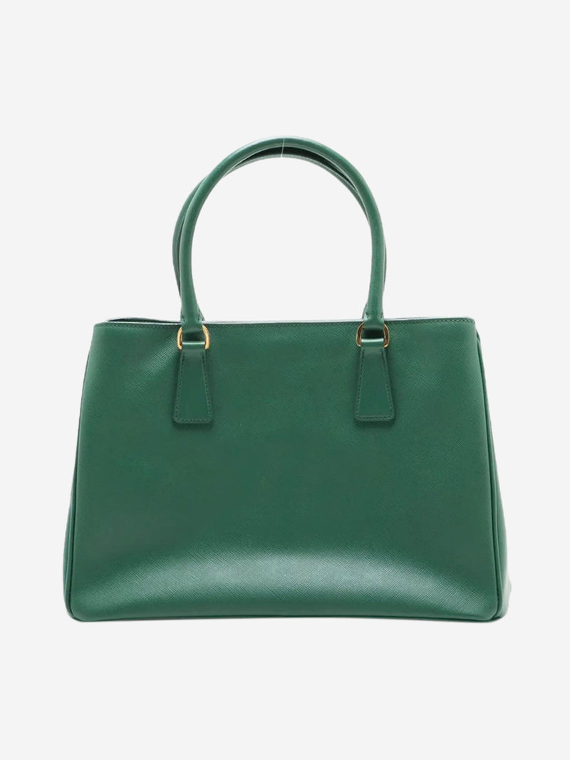 Green Saffiano Lux Galleria 2way bag