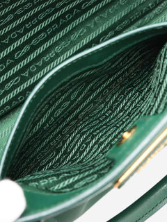 Green Saffiano Lux Galleria 2way bag