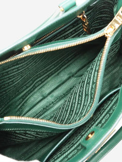 Green Saffiano Lux Galleria 2way bag Shoulder bags Prada 