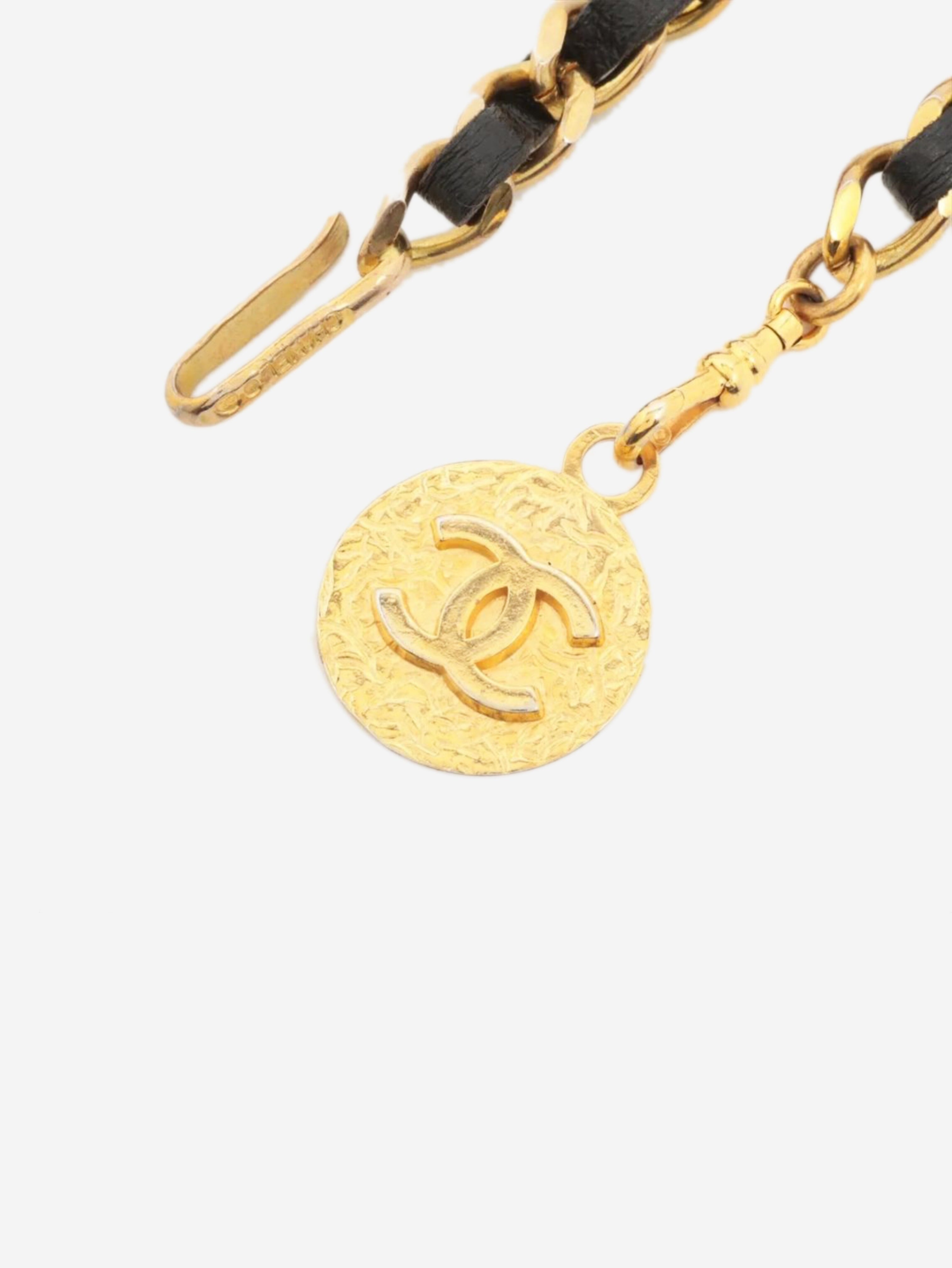 Gold Coco Mark 1982 chain belt Belts Chanel 