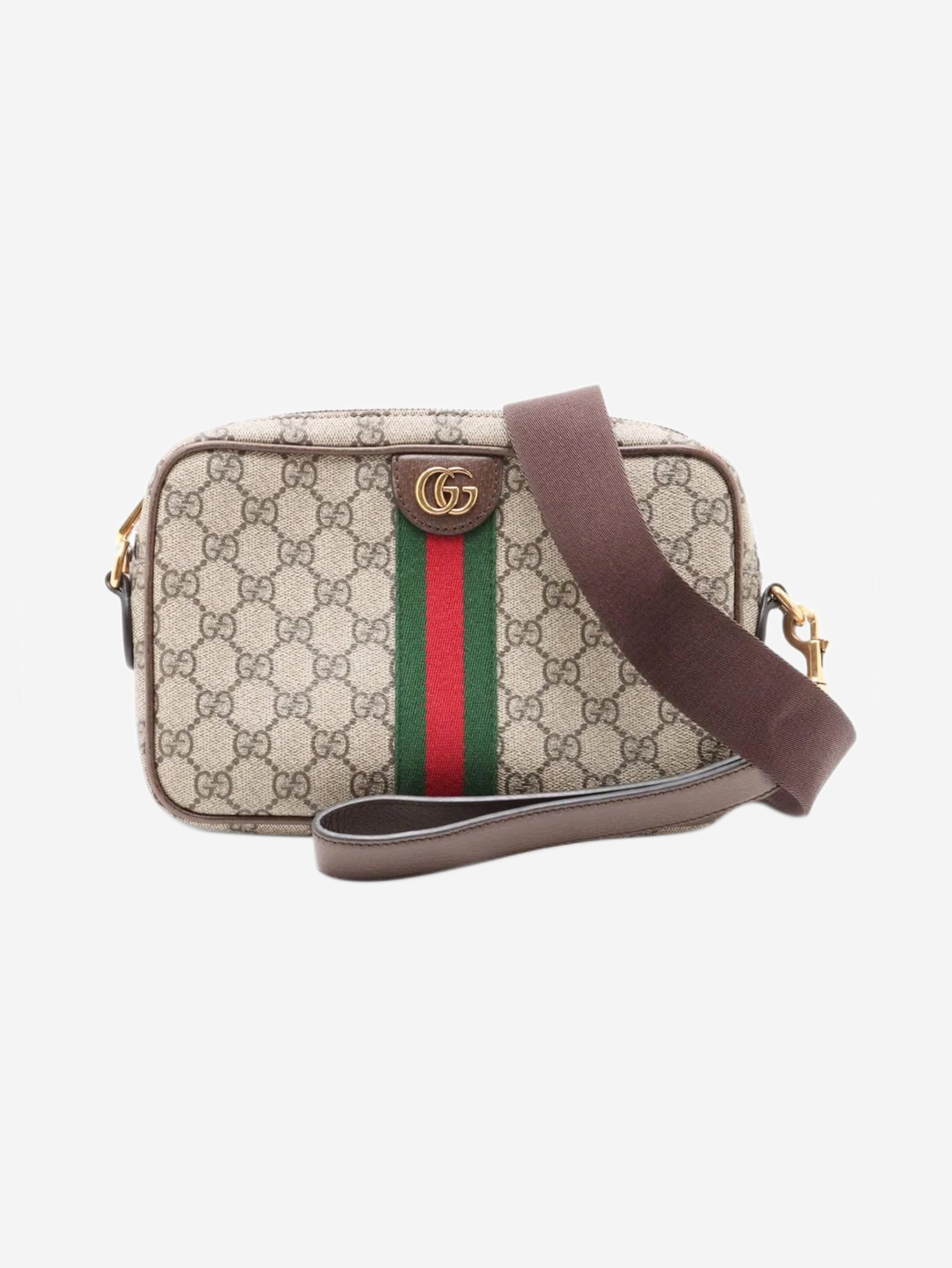Brown GG Supreme Ophidia shoulder bag Shoulder bags Gucci 