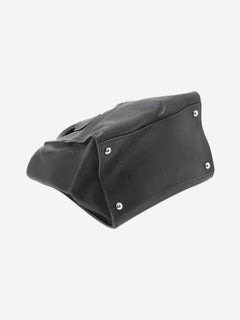 Black leather 2way bag