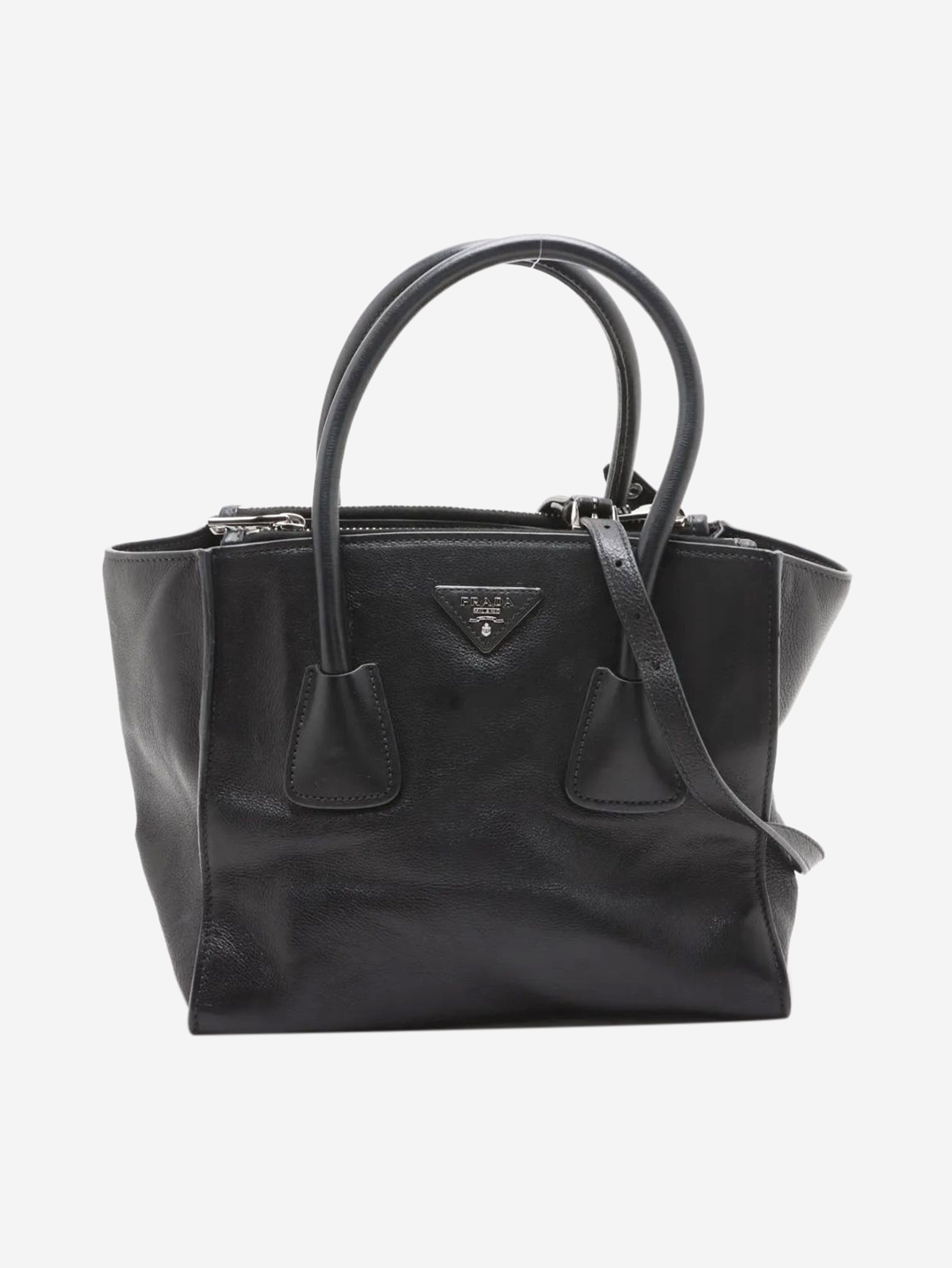 Black leather 2way bag – Sign of the Times