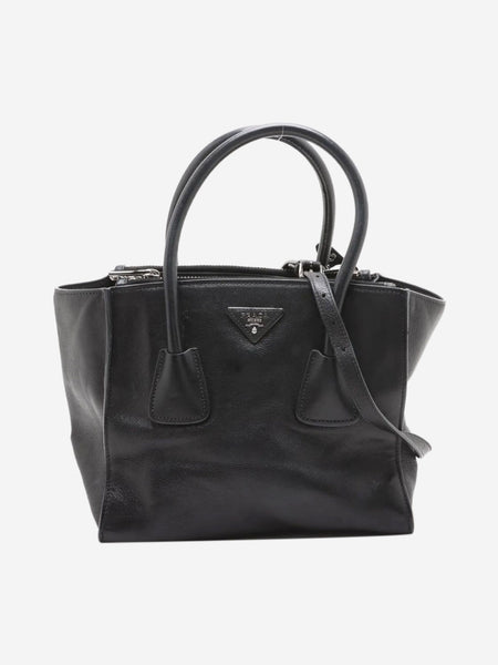 Black leather 2way bag product image