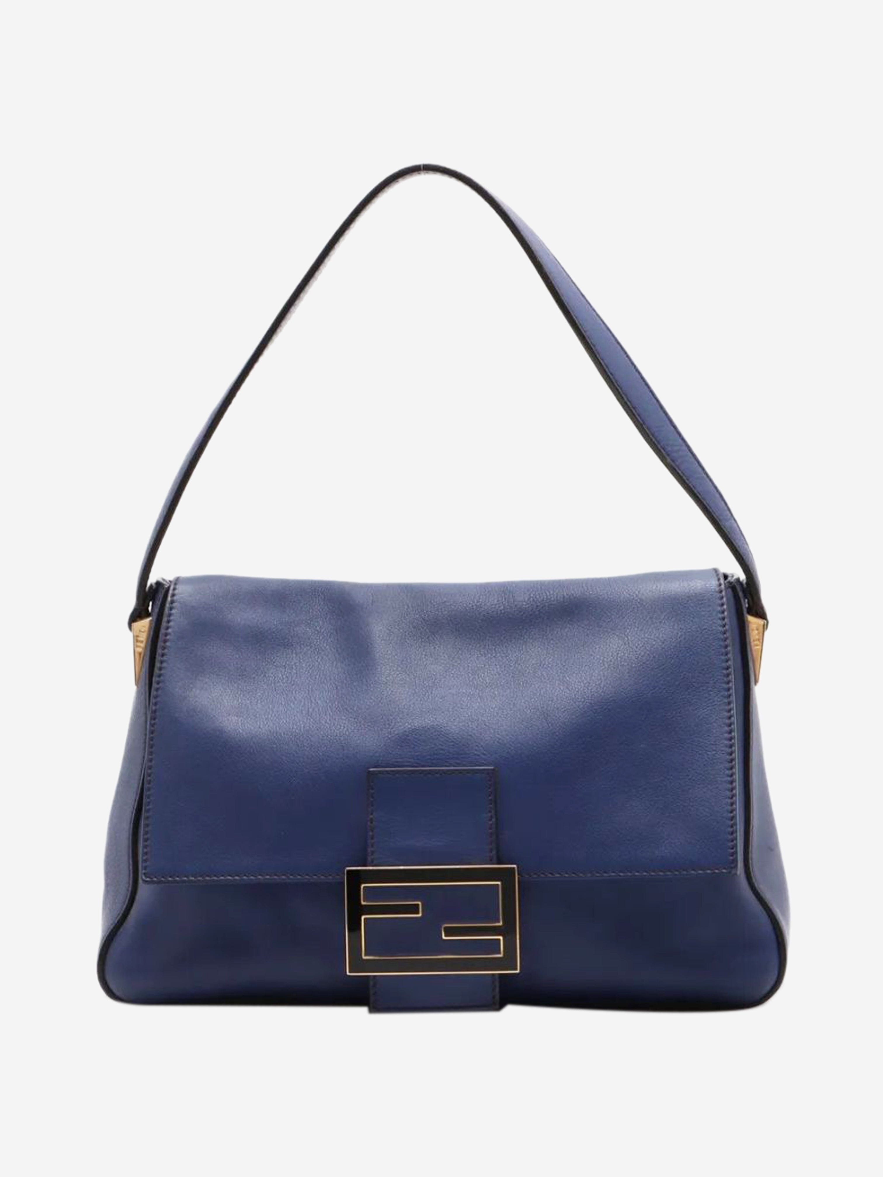 Blue Big Mama leather shoulder bag Shoulder bags Fendi 