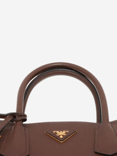 Brown Saffiano Cuir leather tote bag