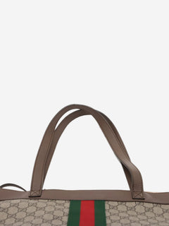 Brown GG Supreme Ophidia PVC & leather tote bag