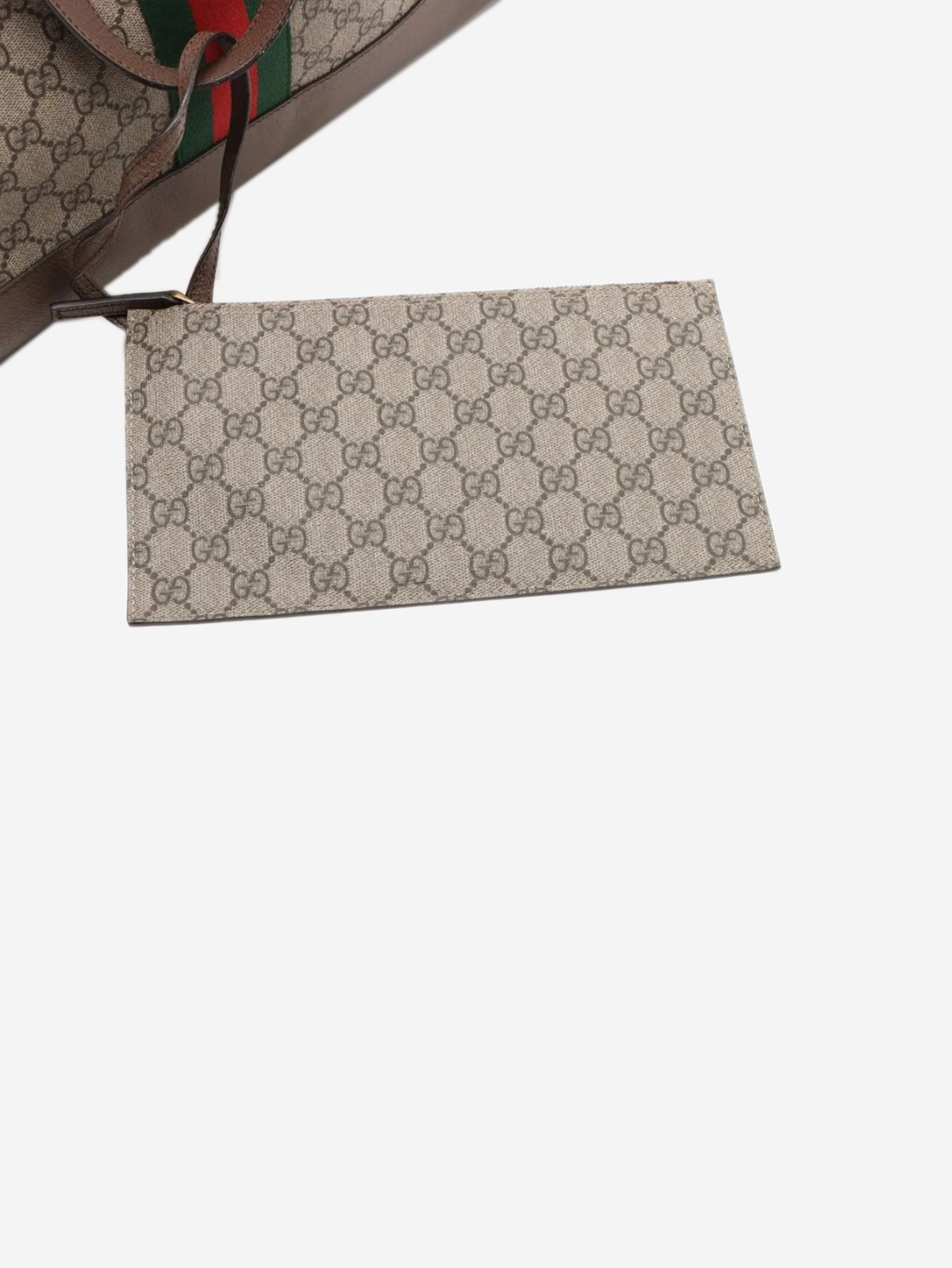 Brown GG Supreme Ophidia PVC & leather tote bag
