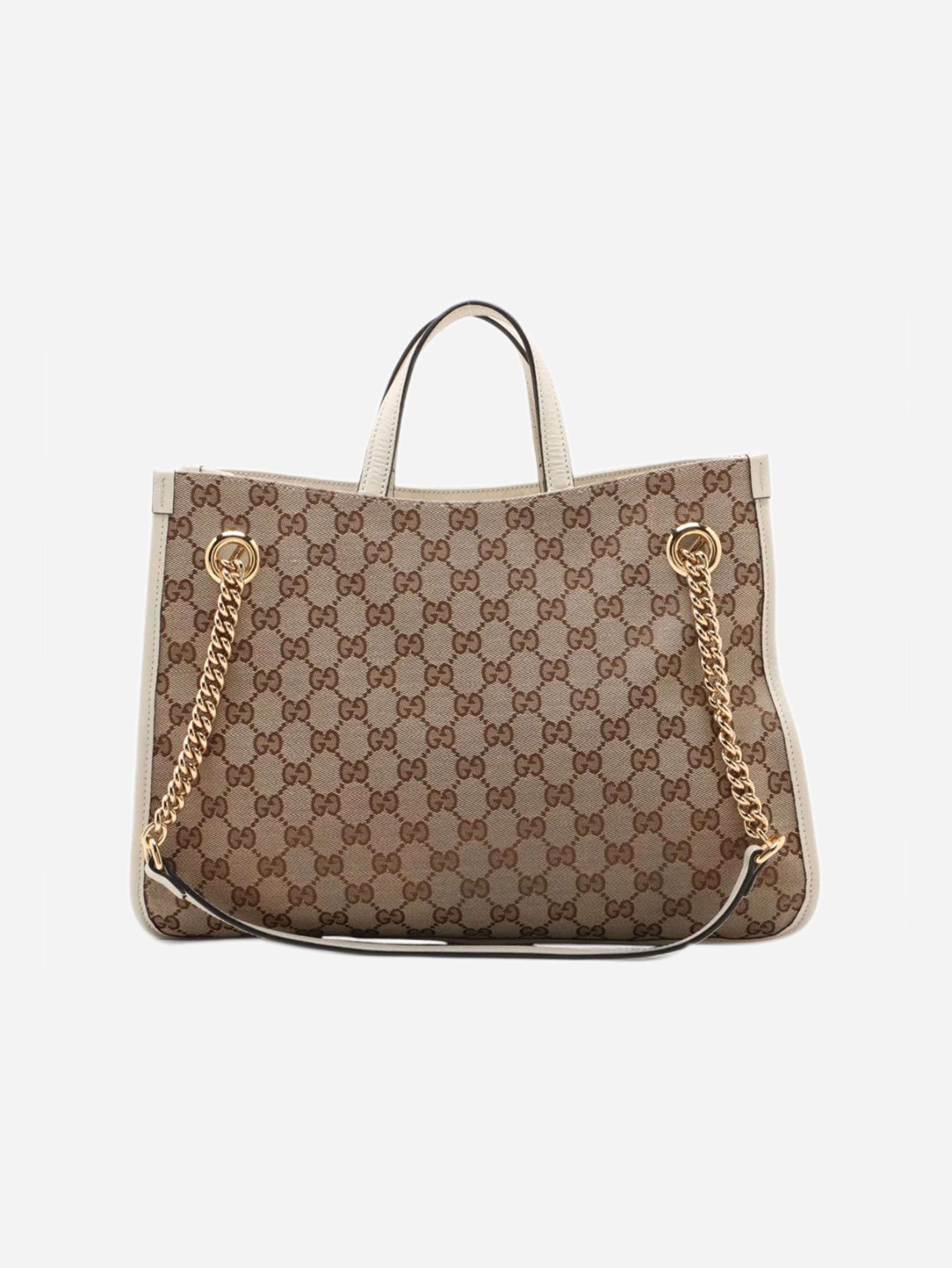 Brown GG canvas Horsebit 1955 2way bag