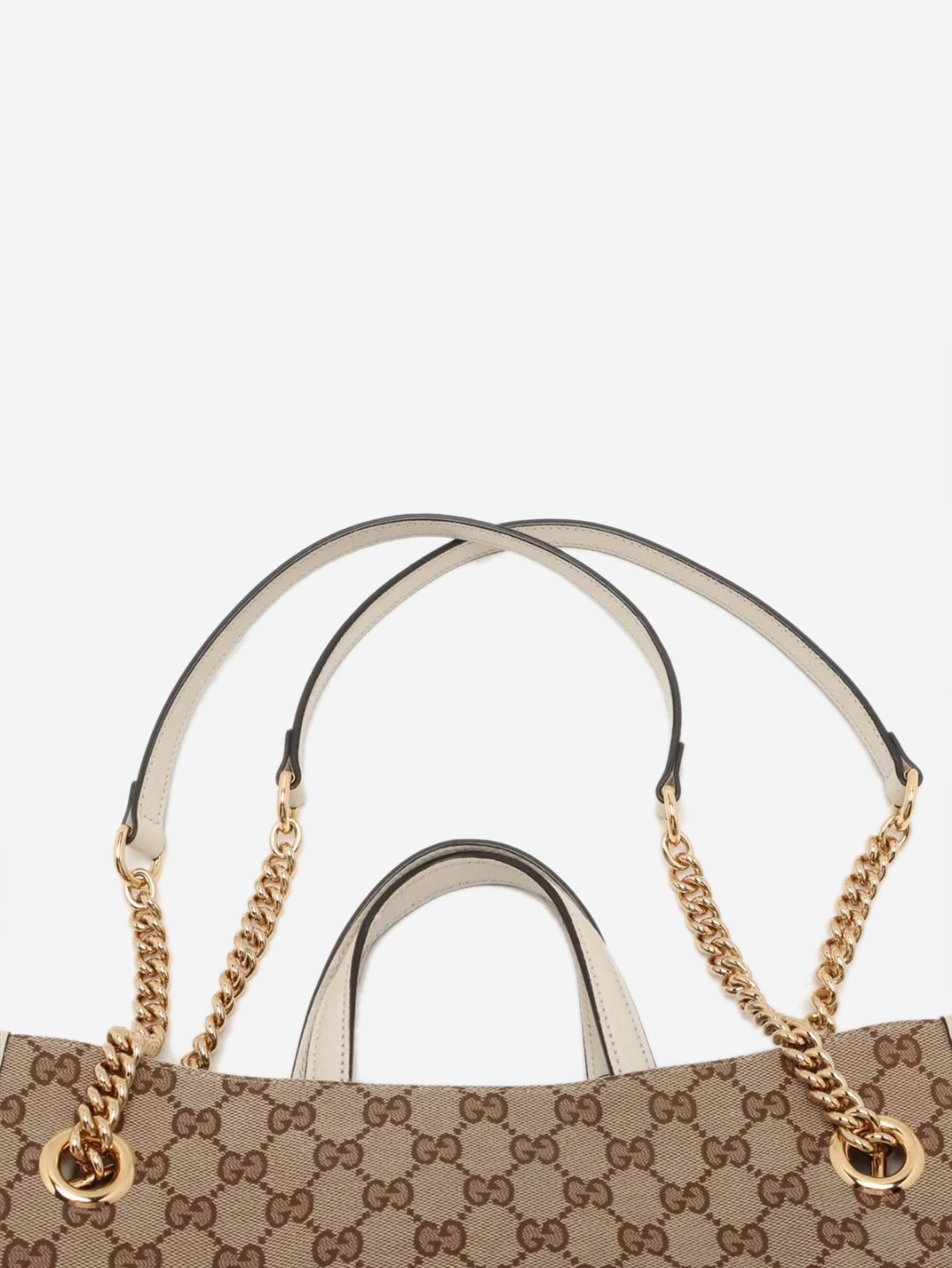 Brown GG canvas Horsebit 1955 2way bag