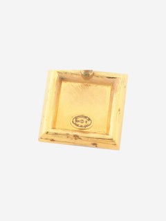 Gold and pink Coco Mark B24S stud earrings
