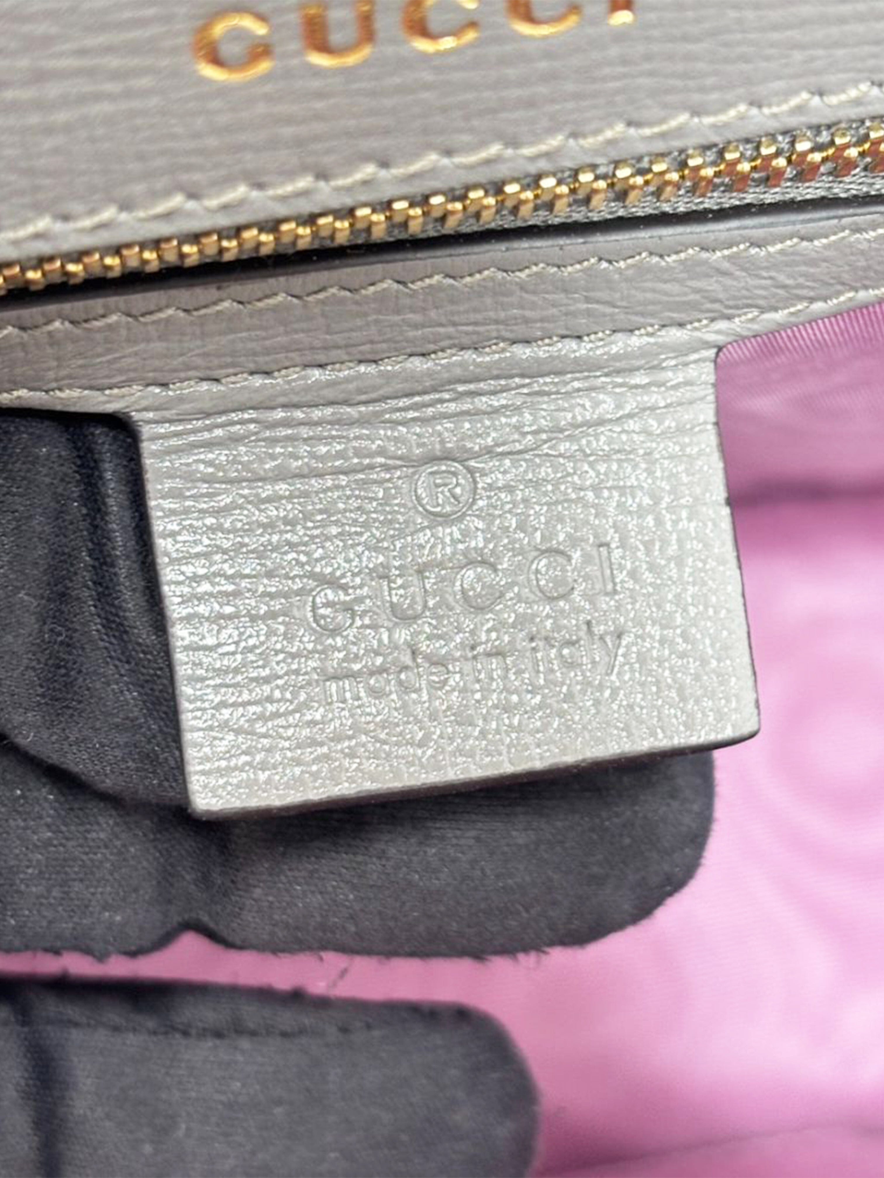Grey leather GG torchon ring bag Shoulder bags Gucci 