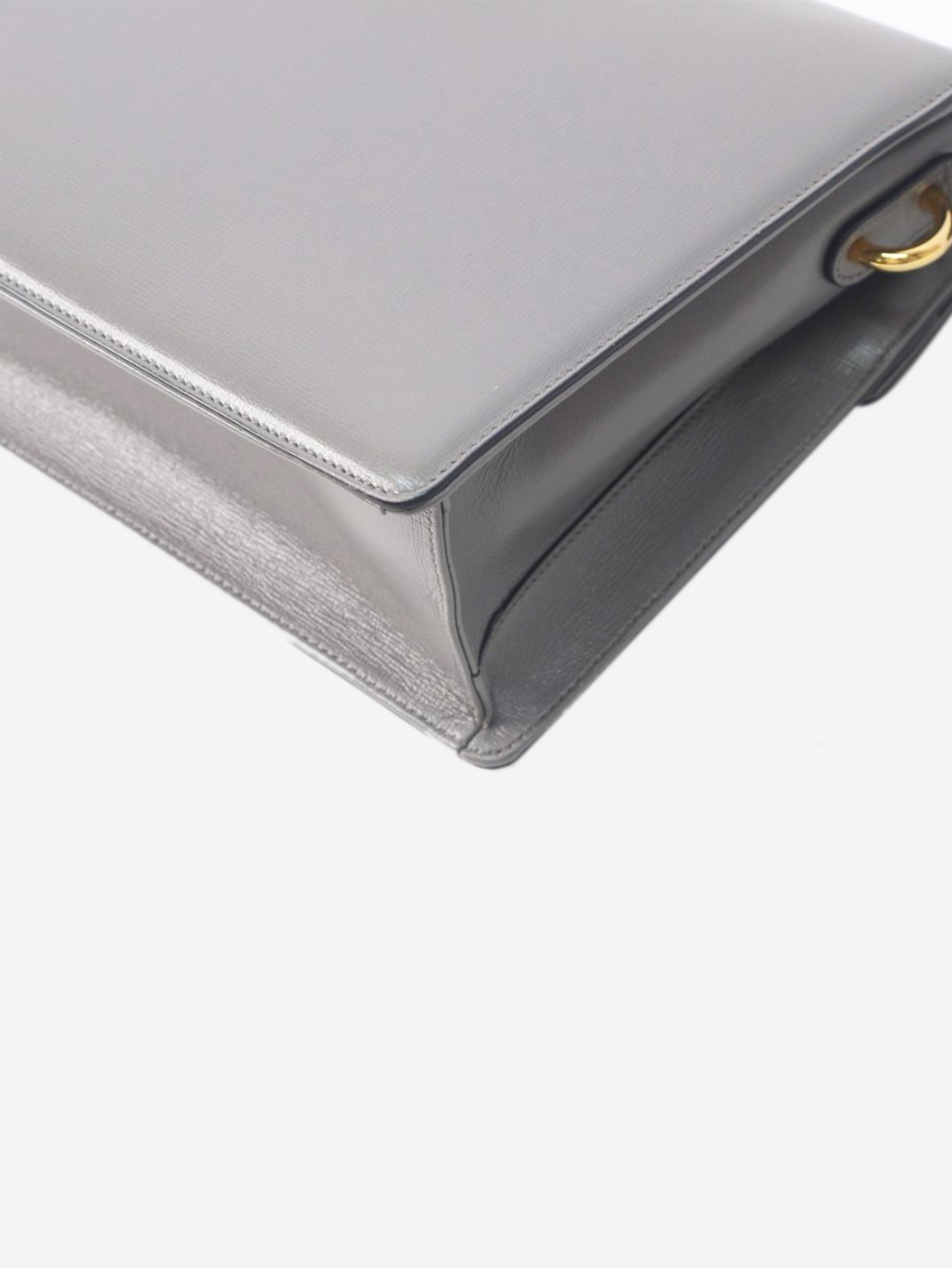 Grey leather GG torchon ring bag Shoulder bags Gucci 