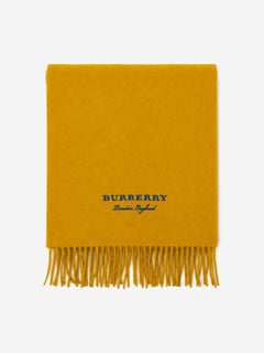 Yellow cashmere scarf Scarves Burberry 