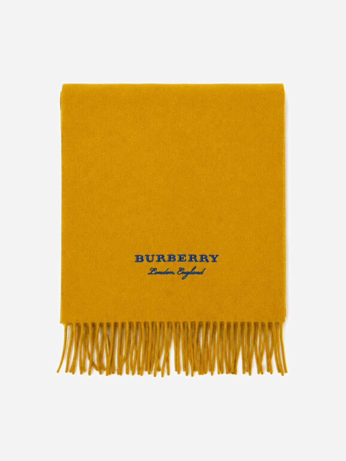 Yellow cashmere scarf Scarves Burberry 