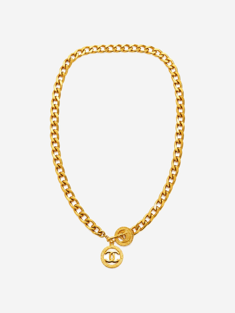 Gold Coco Mark chain belt Belts Chanel 