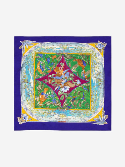 Blue Tropiques silk scarf Scarves Hermes 