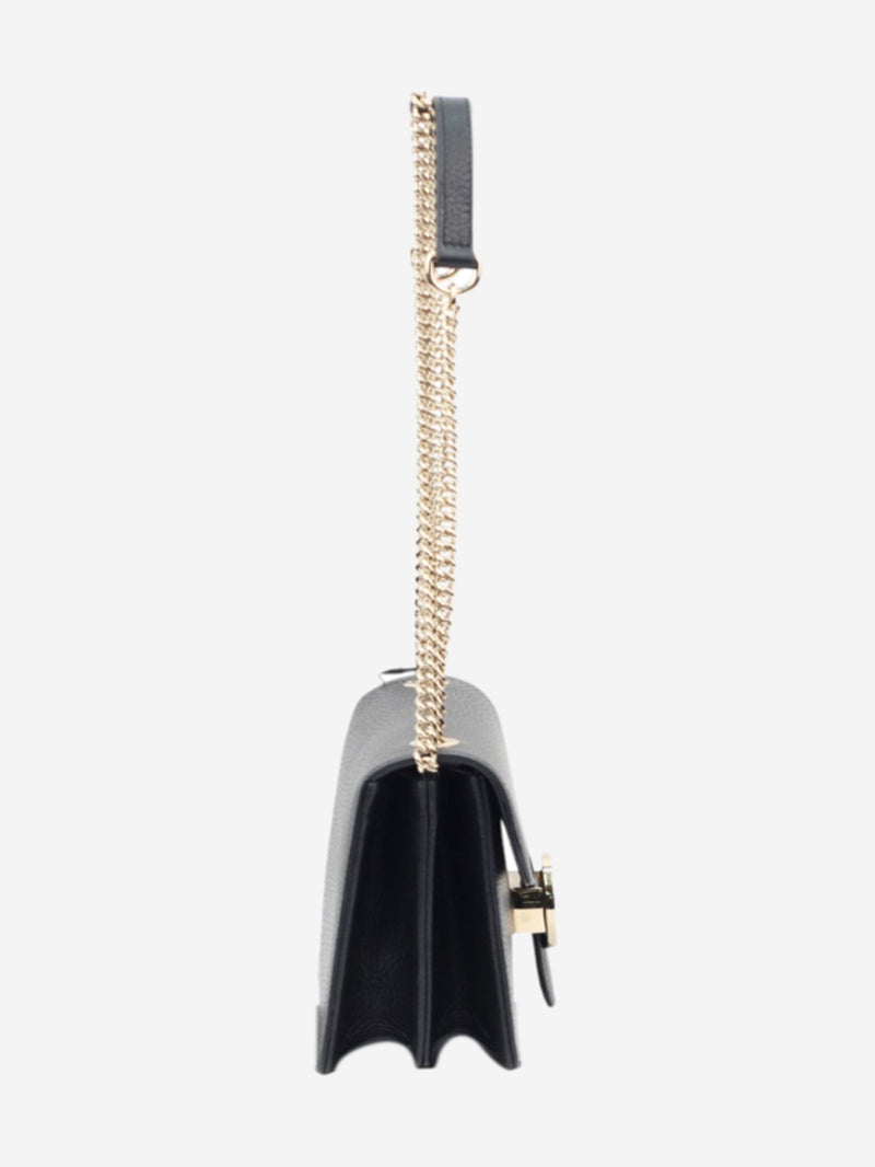Black leather interlocking cross-body bag Cross-body bags Gucci 