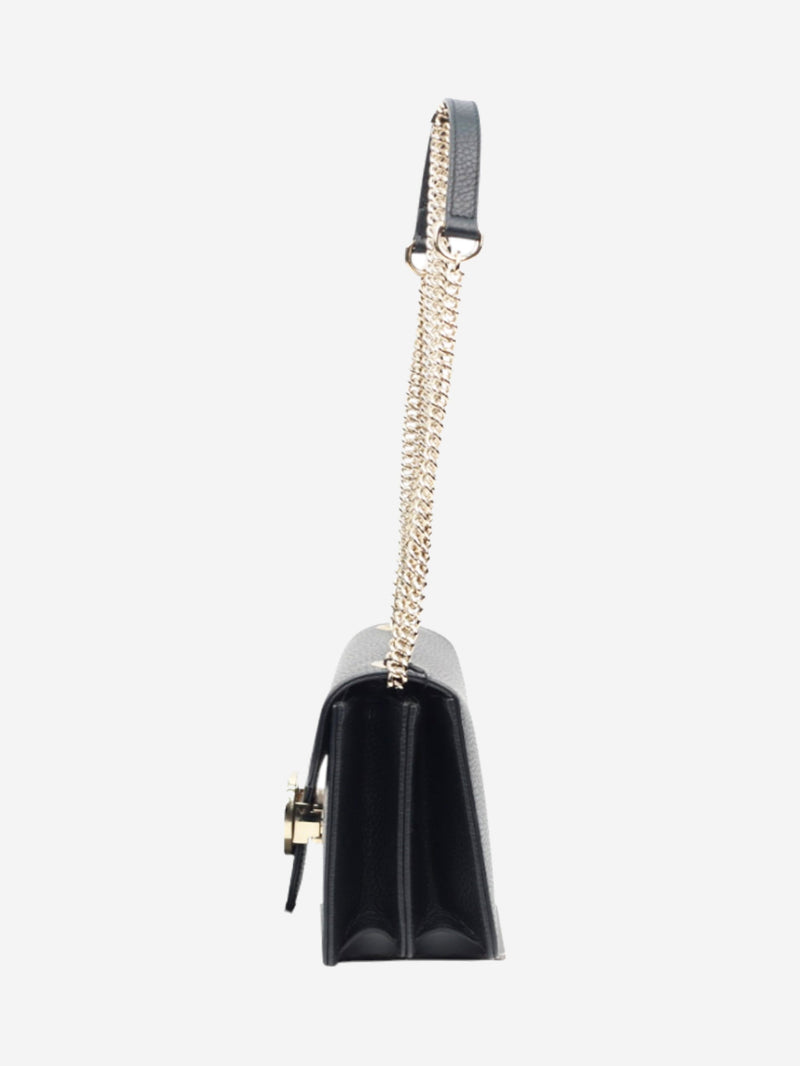 Black leather interlocking cross-body bag Cross-body bags Gucci 
