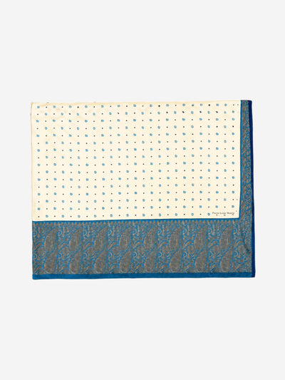 Blue and white Aloesta silk scarf Scarves Pierre-Louis Mascia 