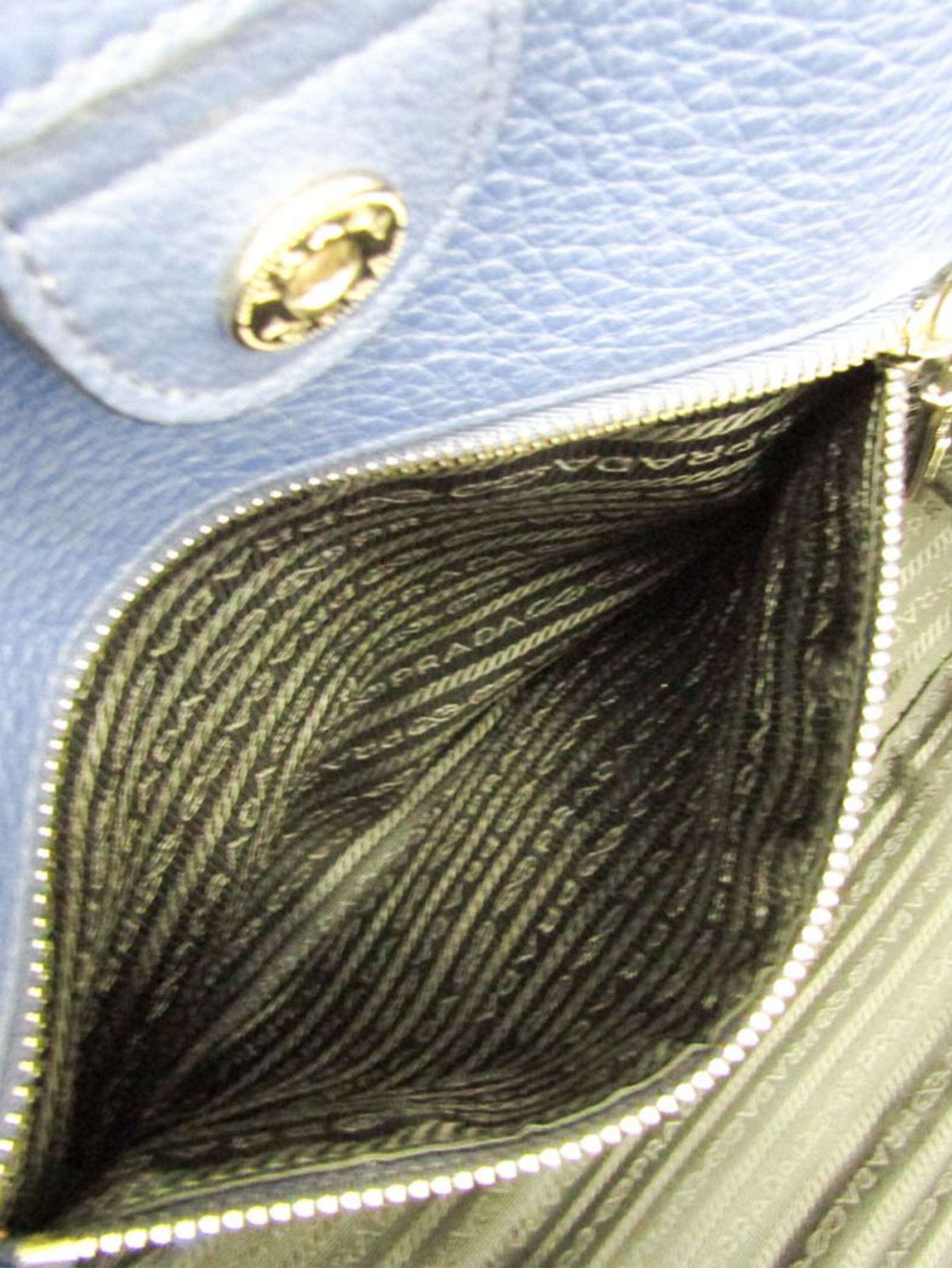 Blue Vitello Phenix leather 2way bag Tote Bags Prada 