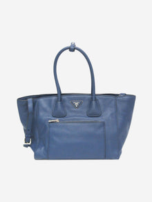 Blue Vitello Phenix leather 2way bag Tote Bags Prada 