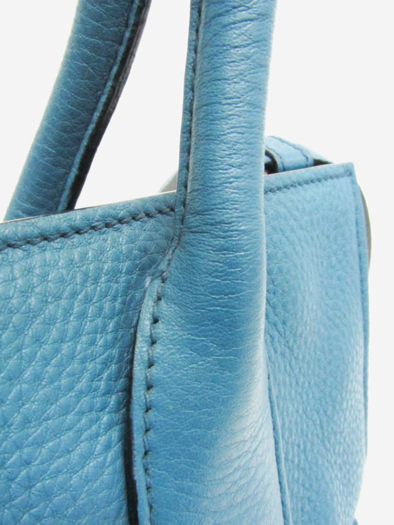Blue Vitello Daino leather 2way bag Shoulder bags Prada 