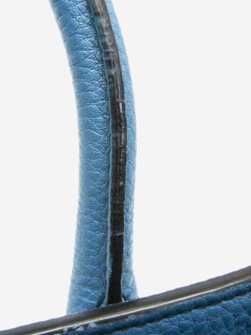 Blue Vitello Daino leather 2way bag Shoulder bags Prada 