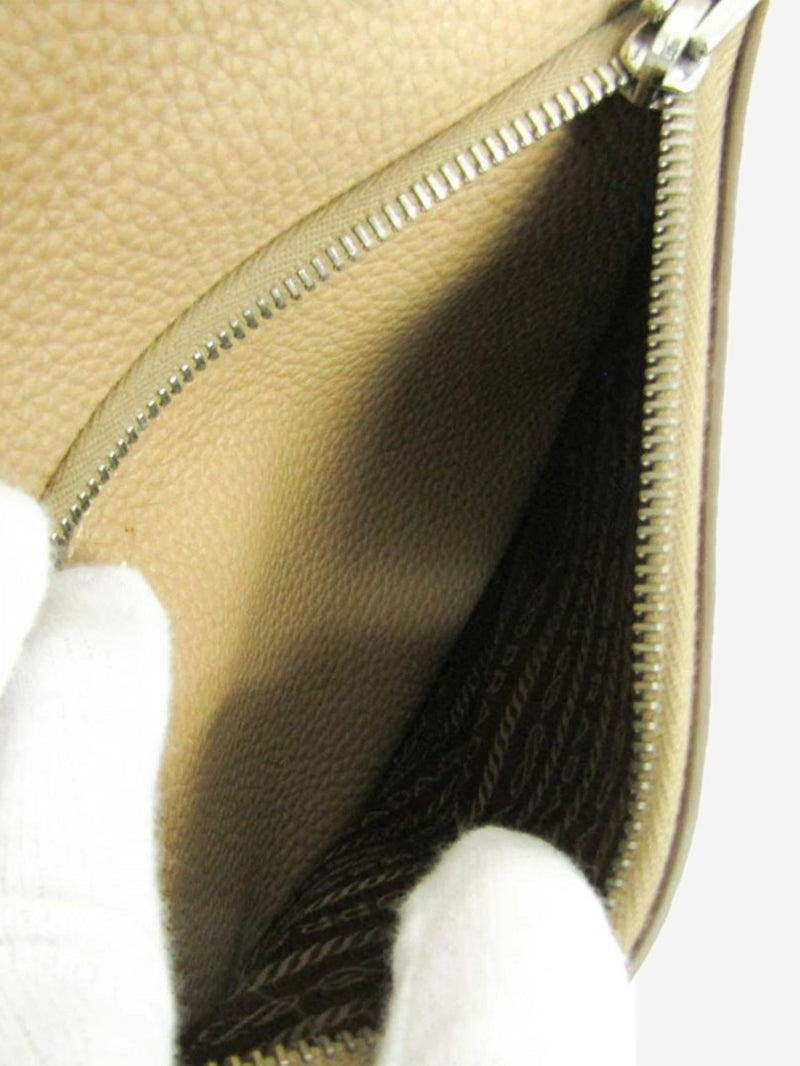 Neutral Vitello Phenix leather 2way bag Tote Bags Prada 