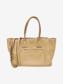 Neutral Vitello Phenix leather 2way bag Tote Bags Prada 