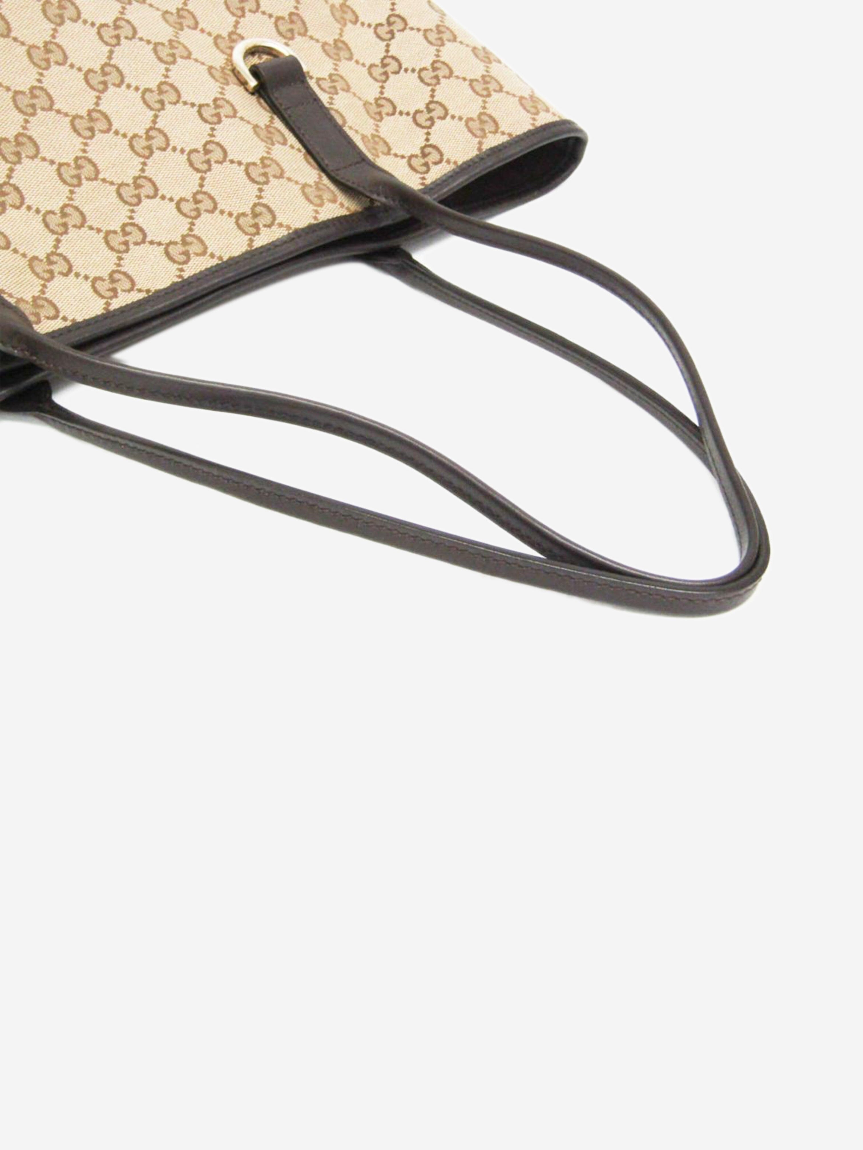 Brown GG Canvas New Brit tote bag Tote Bags Gucci 