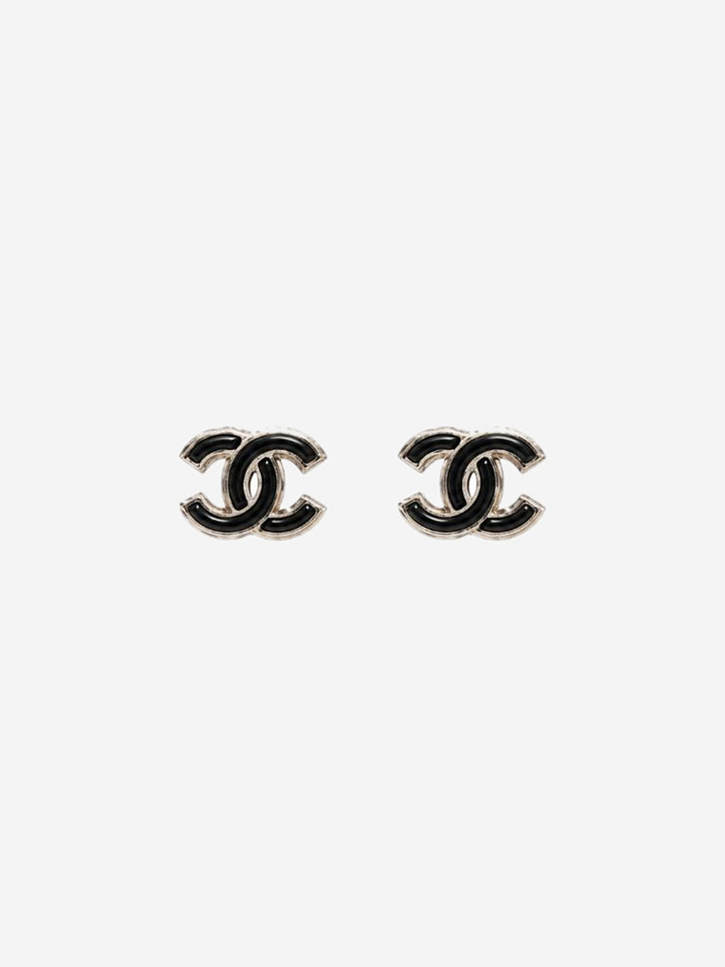 Silver Coco Mark earrings Earrings Chanel 