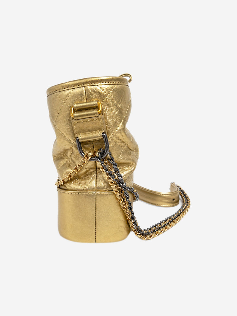 Gold 2017 calfskin Gabrielle crossbody bag Cross-body Bags Chanel 