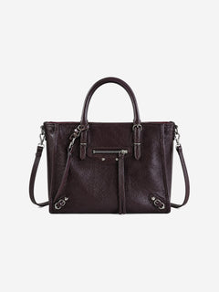 Burgundy Papier Zip Around mini tote Tote Bags Balenciaga 