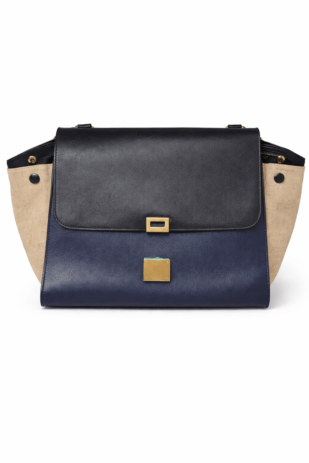 Blue Trapeze leather handbag Shoulder bags Celine 