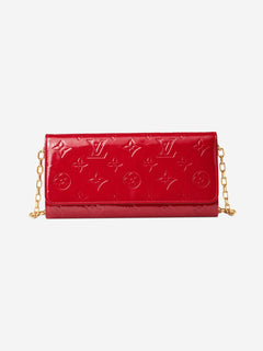 Red Monogram Vernis chain wallet Shoulder bags Louis Vuitton 