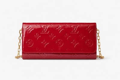 Red Monogram Vernis chain wallet Shoulder bags Louis Vuitton 