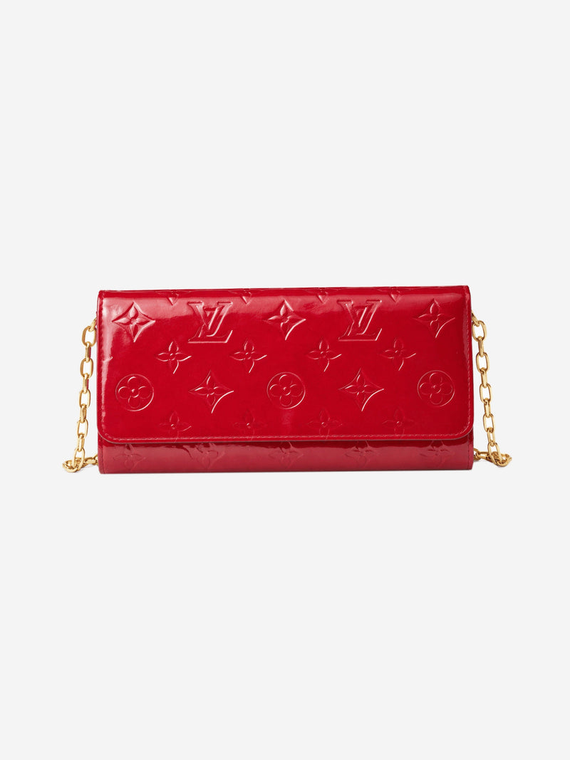 Red Monogram Vernis chain wallet Shoulder bags Louis Vuitton 