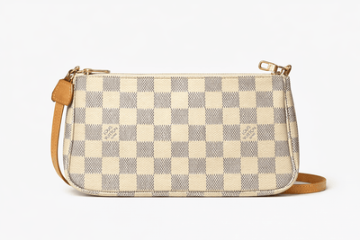 Cream 2012 Damier Azure Pochette Shoulder bags Louis Vuitton 