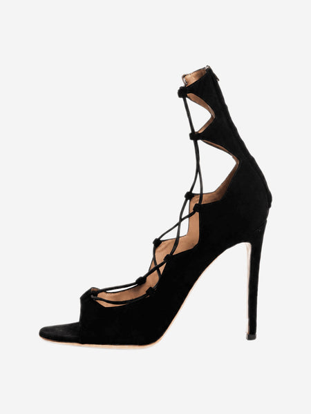 Black lace up heels - size EU 37 (UK 4) product image