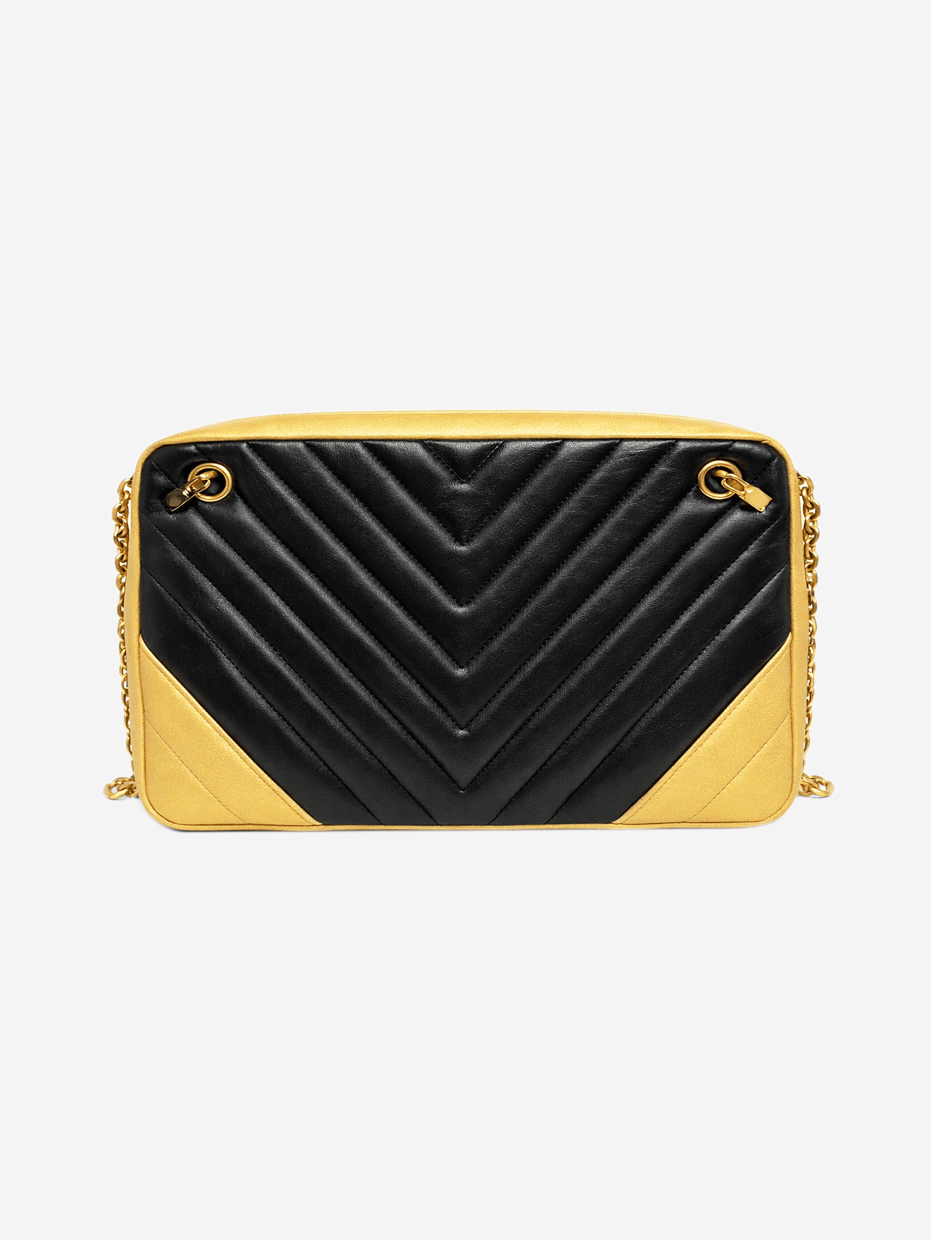 Gold 2014 Chevron lambskin shoulder bag Shoulder bags Chanel 