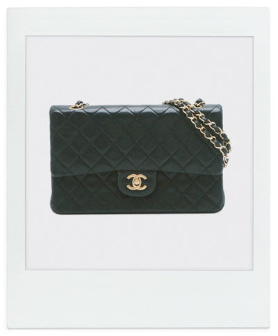 Black vintage 2000 medium lambskin Classic Double Flap bag Shoulder bags Chanel 