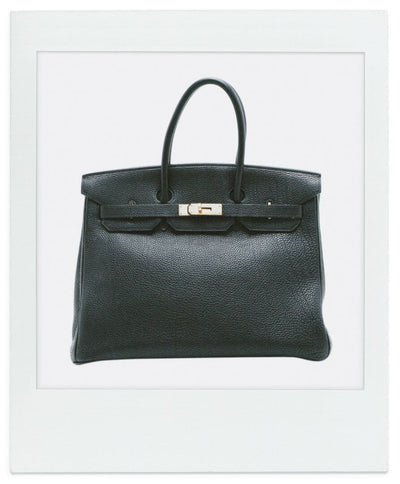 Black 2004 Birkin 35 bag in Togo leather Top Handle Bags Hermes 