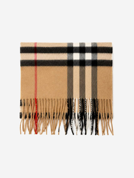 Brown cashmere classic plaid scarf product image