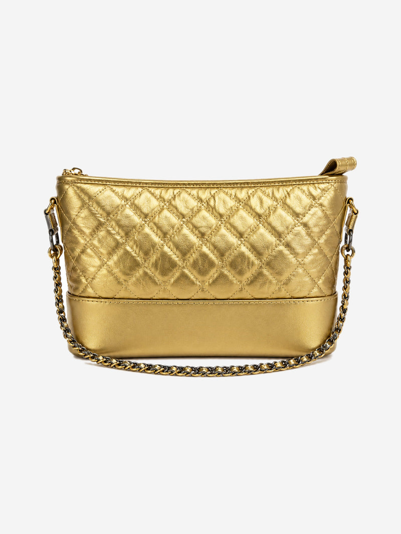 Gold 2017 calfskin Gabrielle crossbody bag Cross-body Bags Chanel 