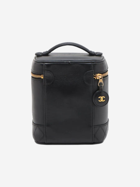 Black vintage 1991 Bicolore lambskin Vanity bag alternate image