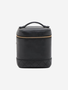 Black vintage 1991 Bicolore lambskin Vanity bag Luggage & Travel Bags Chanel 